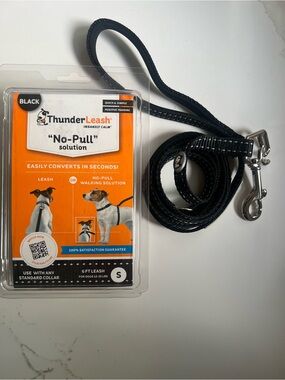 ThunderLeash No-Pull Solution Leash - Black, Small